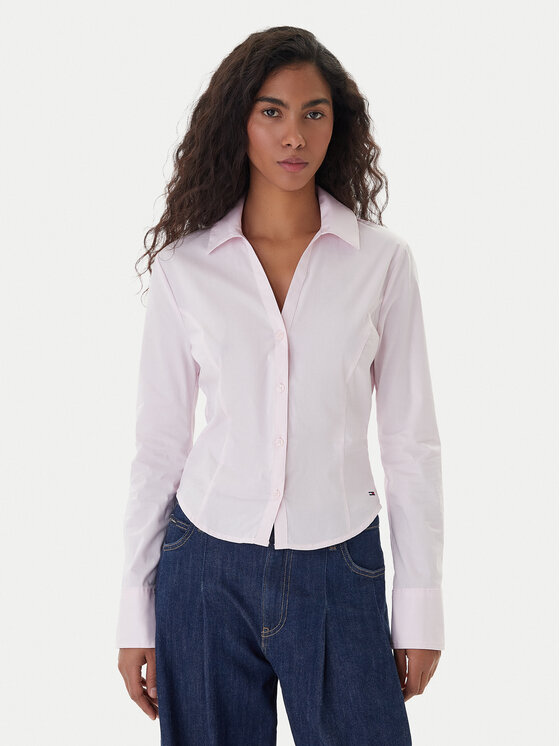 Tommy Jeans Marškiniai · Rožinė