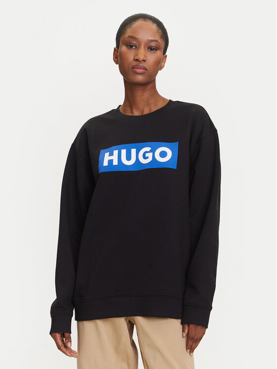 HUGO Džemperis · Juoda · Relaxed Fit