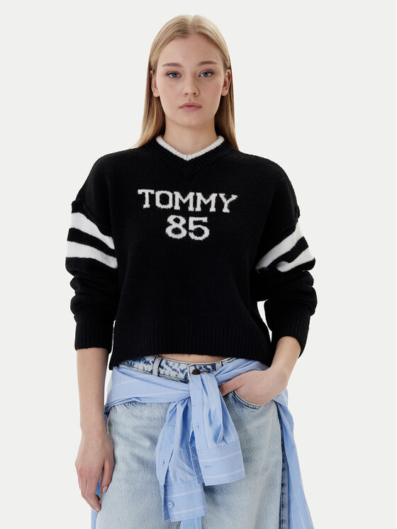 Tommy Jeans Megztinis · Juoda · Regular Fit