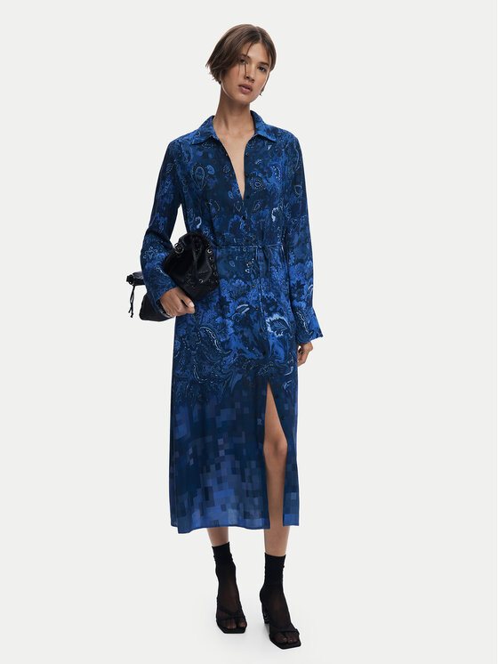 Desigual Marškinių tipo suknelė · Mėlyna · Midi