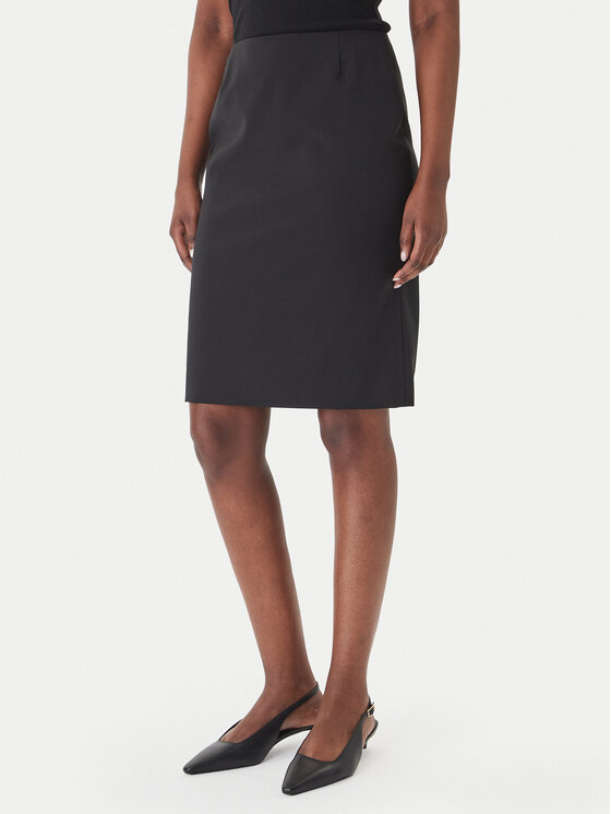 BOSS Tiesus sijonas · Juoda · Mini
