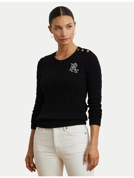 LAUREN RALPH LAUREN Megztinis · Juoda · Slim Fit