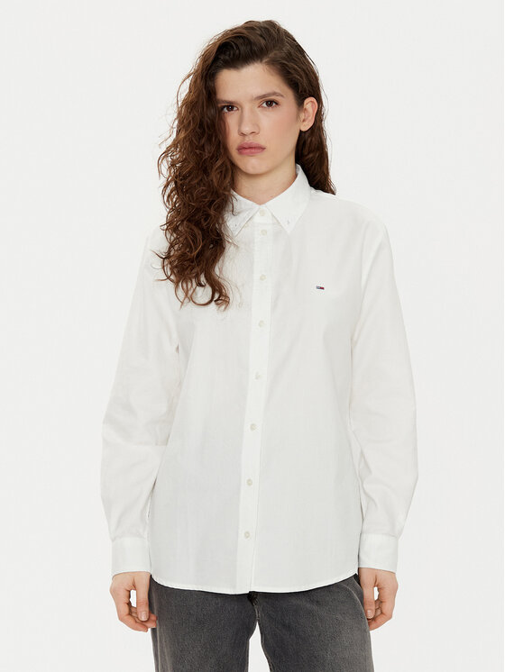 Tommy Jeans Marškiniai · Balta