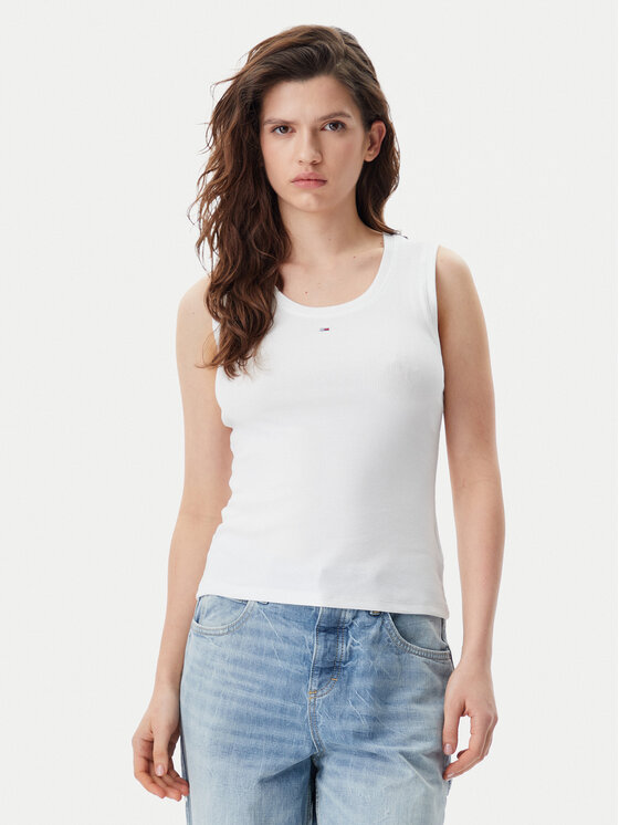 Tommy Jeans Marškinėliai · Balta