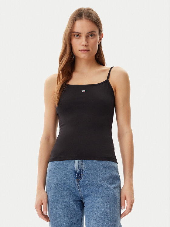 Tommy Jeans Marškinėliai · Juoda