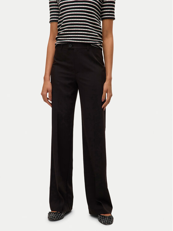 Vero Moda Medžiaginės kelnės · Juoda · Regular Fit