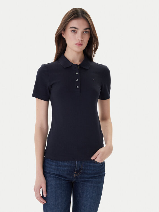 Tommy Hilfiger Polo marškinėliai · Tamsiai mėlyna