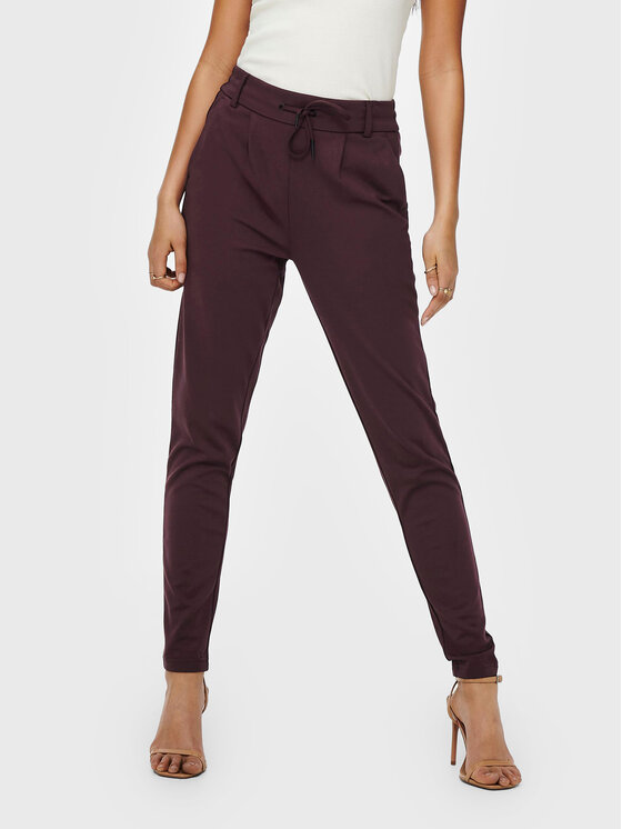 ONLY Medžiaginės kelnės · Vyšninė · Regular Fit