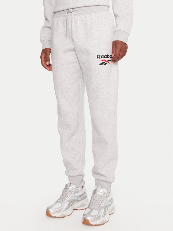 Reebok Sportinės kelnės · Pilka · Regular Fit