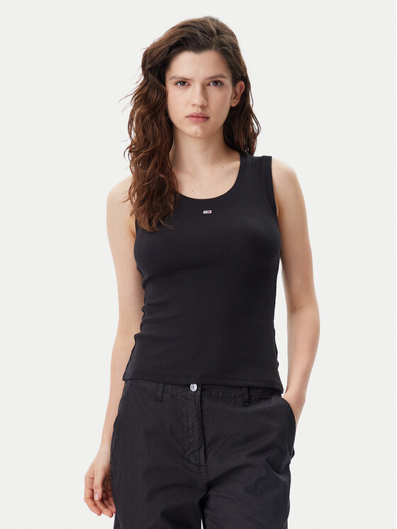 Tommy Jeans Marškinėliai · Juoda