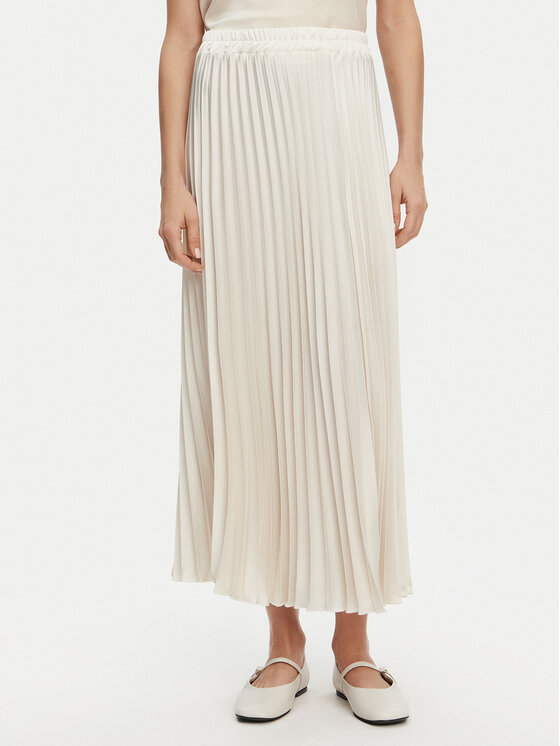 Kontatto Plisuotas sijonas · Écru · Midi
