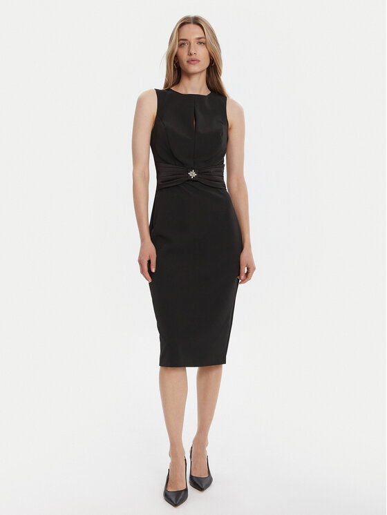 Rinascimento Kokteilinė suknelė · Juoda · Midi