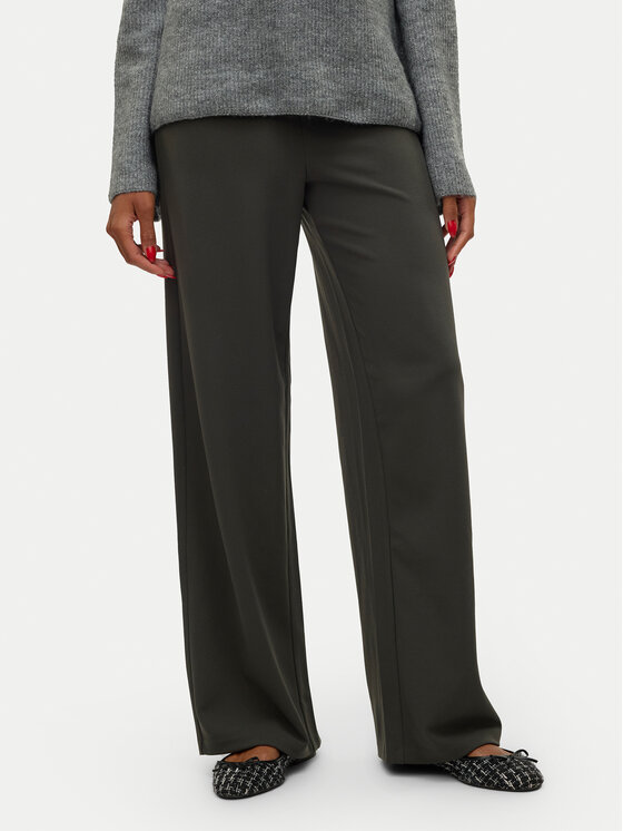Vero Moda Medžiaginės kelnės · Pilka · Regular Fit