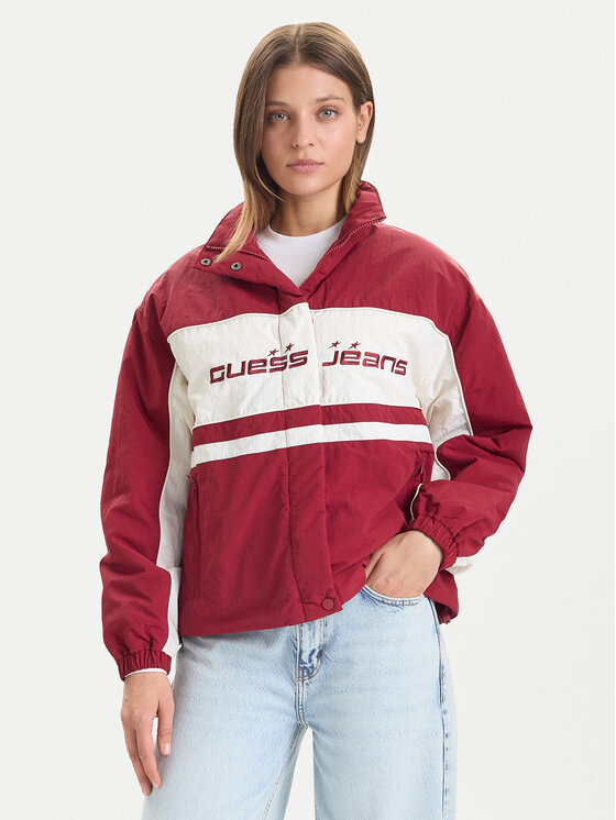 Guess Jeans Demisezoninė striukė · Raudona