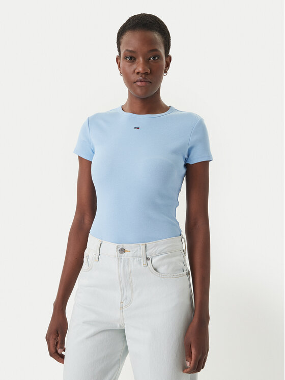Tommy Jeans Marškinėliai · Žydra