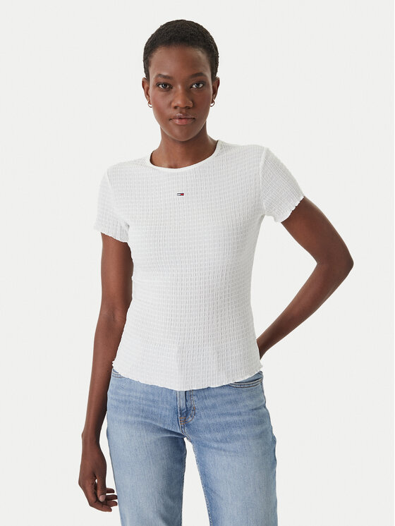 Tommy Jeans Marškinėliai · Balta