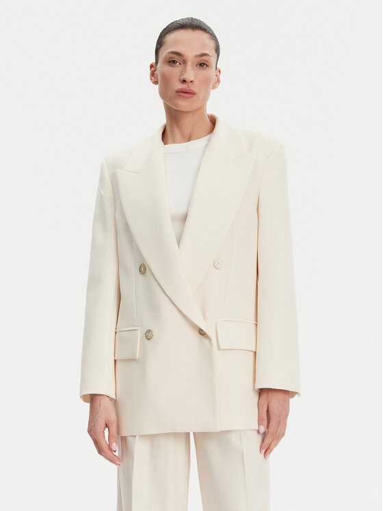 Simona Corsellini Švarkas · Écru · Regular Fit