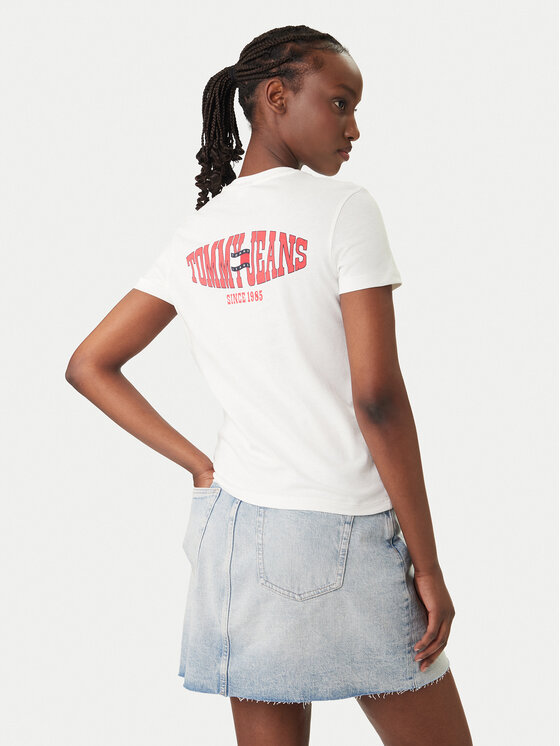 Tommy Jeans Marškinėliai · Balta