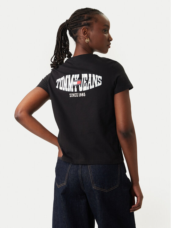 Kodas SUN15 Tommy Jeans Marškinėliai · Juoda