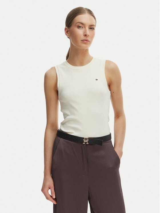 Kodas SUN15 Tommy Hilfiger Marškinėliai · Écru