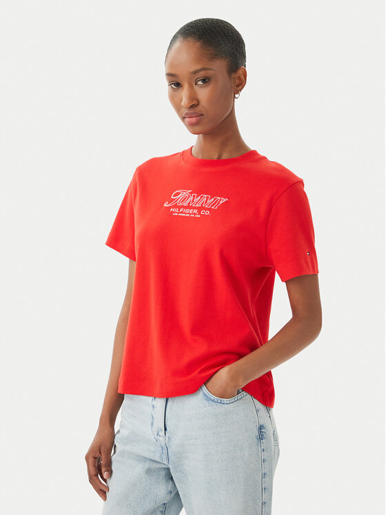 Tommy Hilfiger Marškinėliai · Raudona