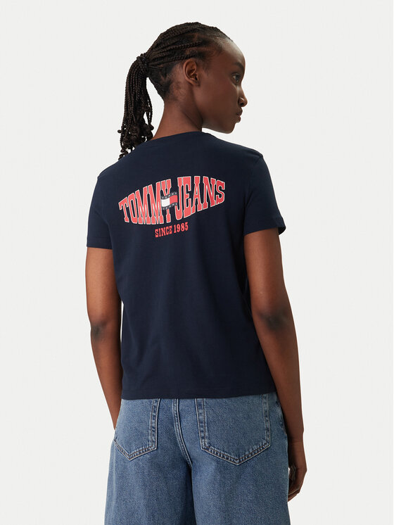 Tommy Jeans Marškinėliai · Tamsiai mėlyna