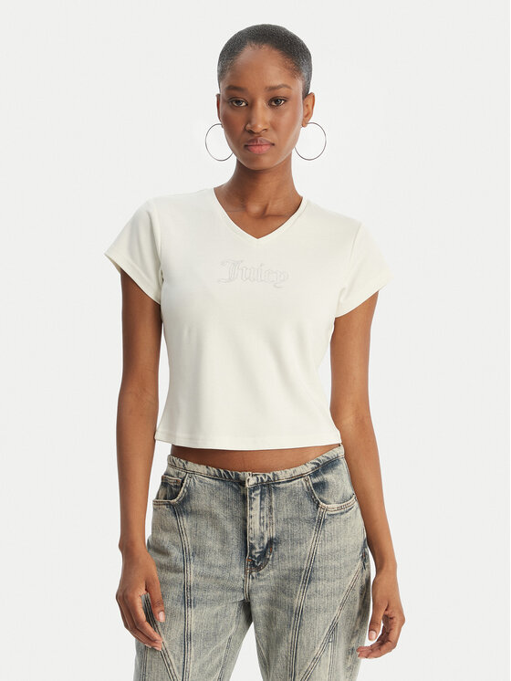 Kodas SUN15 Juicy Couture Marškinėliai · Écru