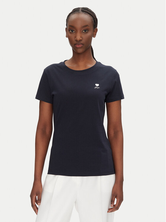 BOSS Marškinėliai · Tamsiai mėlyna