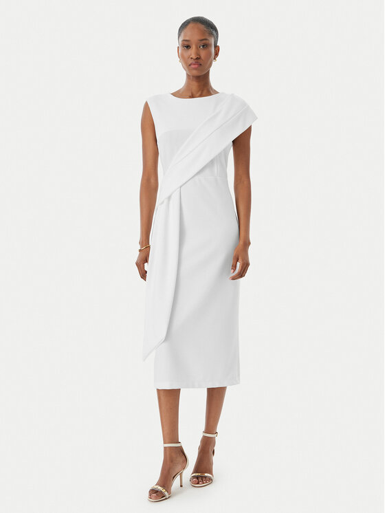 Rinascimento Kokteilinė suknelė · Balta · Midi