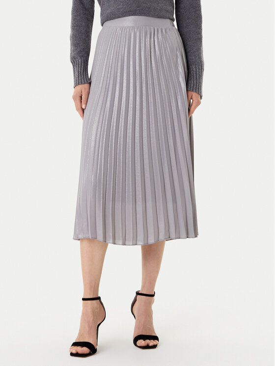 Morgan Plisuotas sijonas · Sidabrinė · Midi