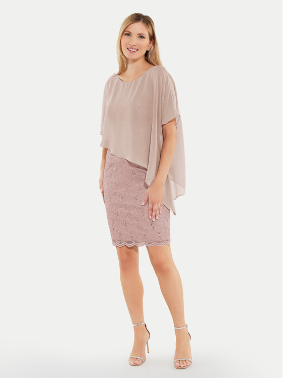 Swing Kokteilinė suknelė · Smėlio · Mini