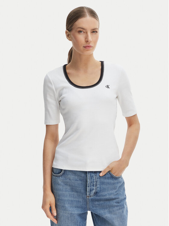 Kodas SUN15 Calvin Klein Jeans Marškinėliai · Balta