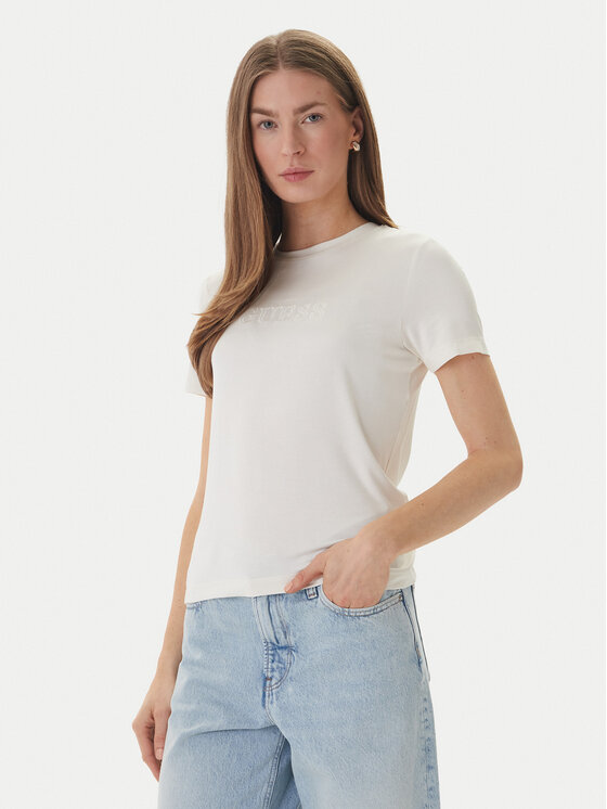 Kodas SUN15 Guess Marškinėliai · Écru