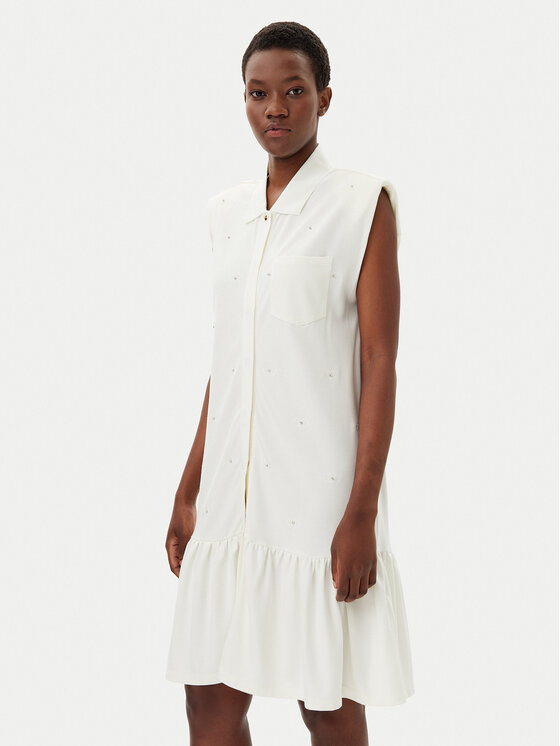 Liu Jo Sport Marškinių tipo suknelė · Écru · Midi