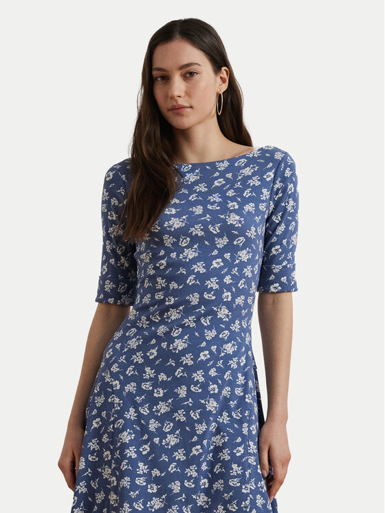 LAUREN RALPH LAUREN Kasdieninė suknelė · Mėlyna · Midi