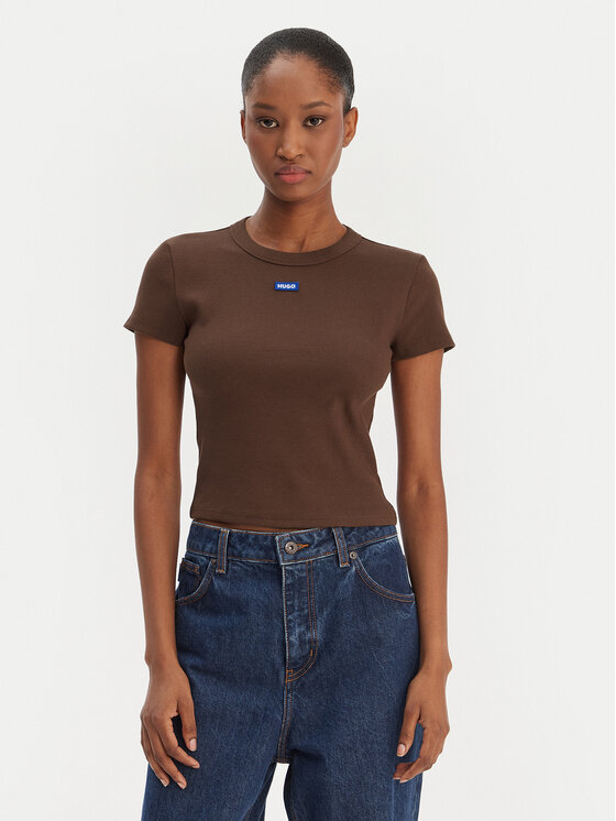 HUGO Marškinėliai · Ruda