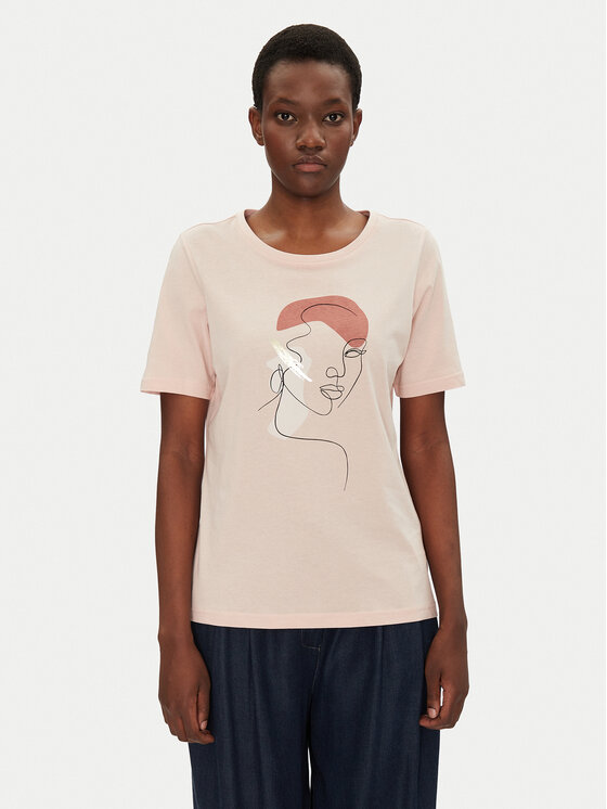 Fransa Marškinėliai · Rožinė