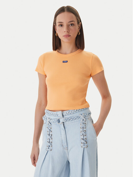 HUGO Marškinėliai · Oranžinė