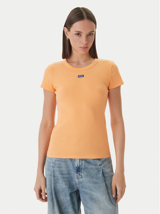 HUGO Marškinėliai · Oranžinė
