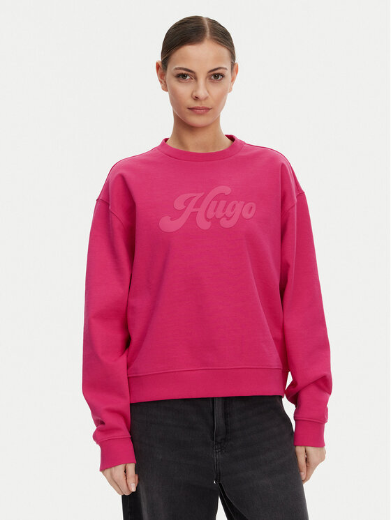 HUGO Džemperis · Rožinė · Relaxed Fit