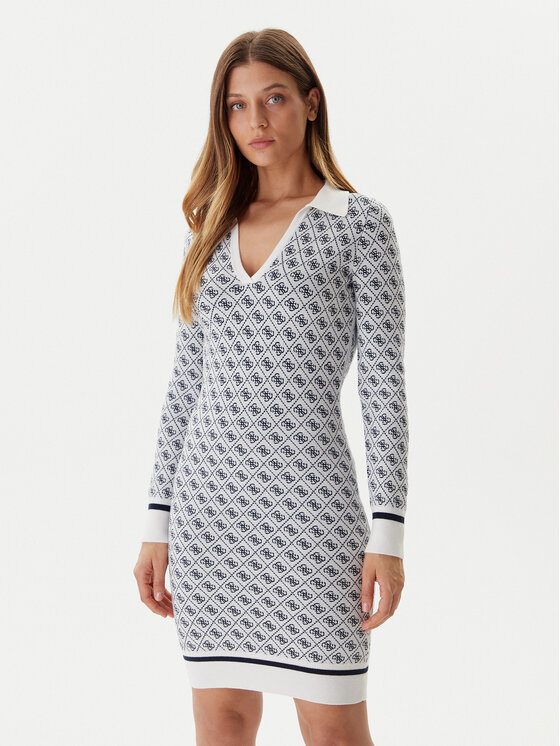 Guess Trikotažinė suknelė · Écru · Mini