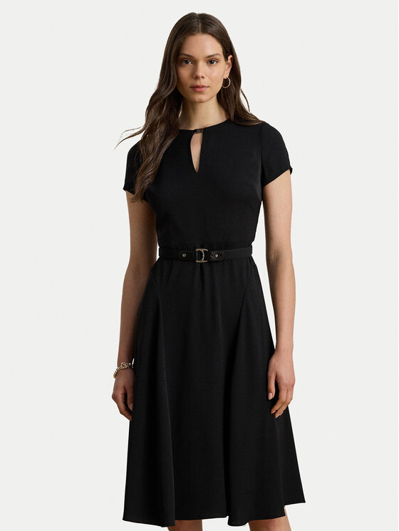 LAUREN RALPH LAUREN Kokteilinė suknelė · Juoda · Midi