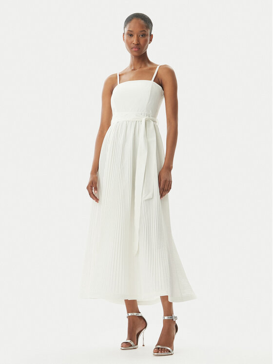 Kodas SUN15 Rinascimento Kokteilinė suknelė · Balta · Midi