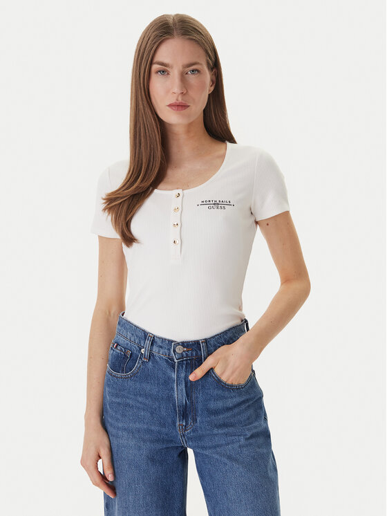 Kodas SUN15 Guess Marškinėliai · Écru