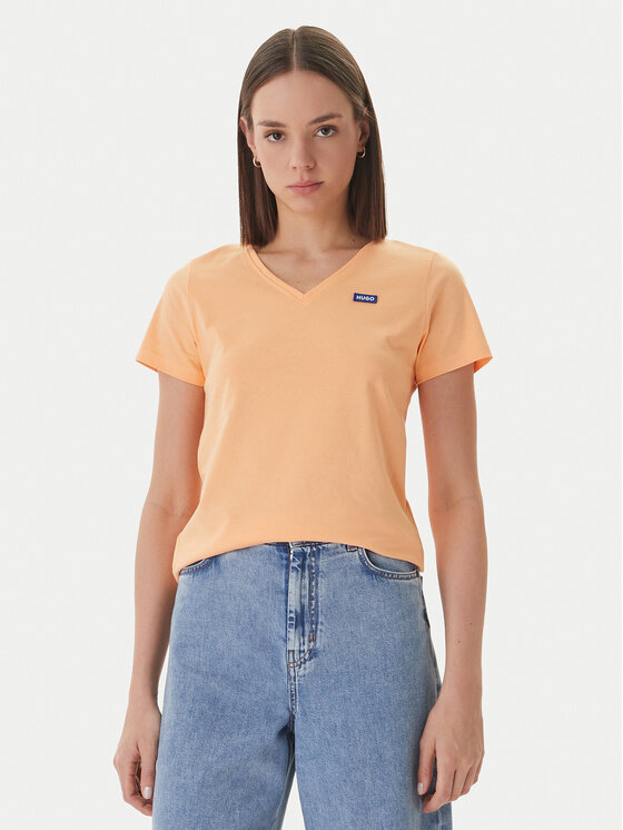 HUGO Marškinėliai · Oranžinė