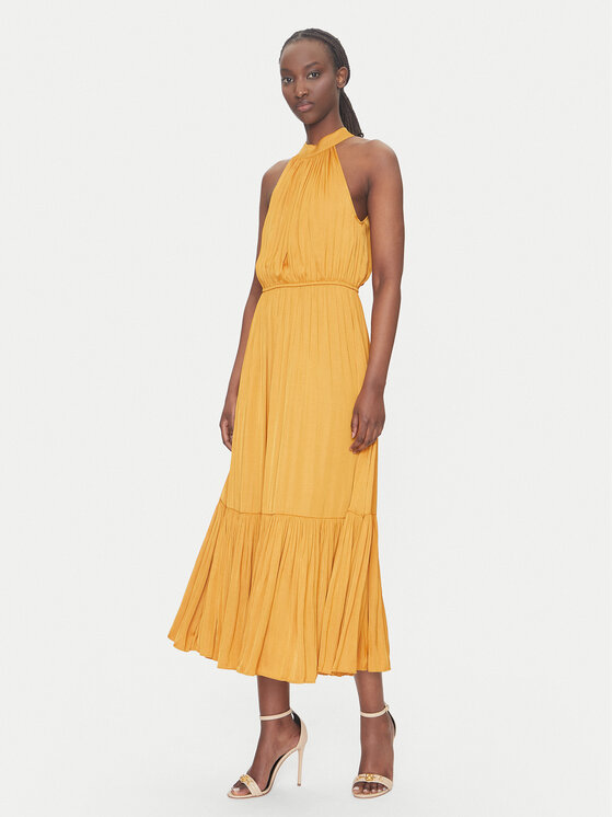 Morgan Kokteilinė suknelė · Geltona · Midi