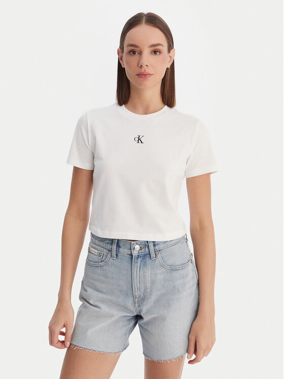 Calvin Klein Jeans Marškinėliai · Balta