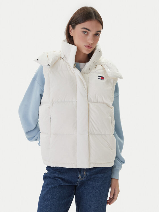 Tommy Jeans Sportinė liemenė · Écru