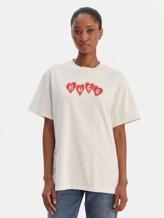 HUGO Marškinėliai · Smėlio