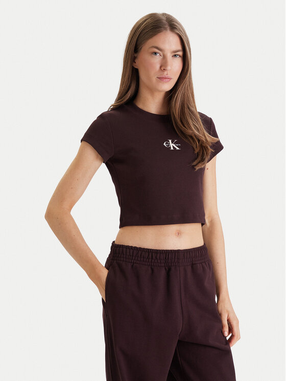 Calvin Klein Jeans Marškinėliai · Ruda